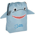 Logo Printed Paws and Claws Drawstring Gift Bag - Shark Tote Bags with Custom Printed logo
