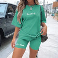 Summer Clothes for Women 2026 Outfit Custom 2 Piece Set Women Shorts Streetwear Cotton Two Piece T-shirt and Shorts Set