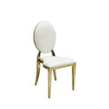 Nordic Stainless Steel Dining Chair Durable Golden Finish for Entry Park Banquets Weddings Parties Workshops Living Rooms