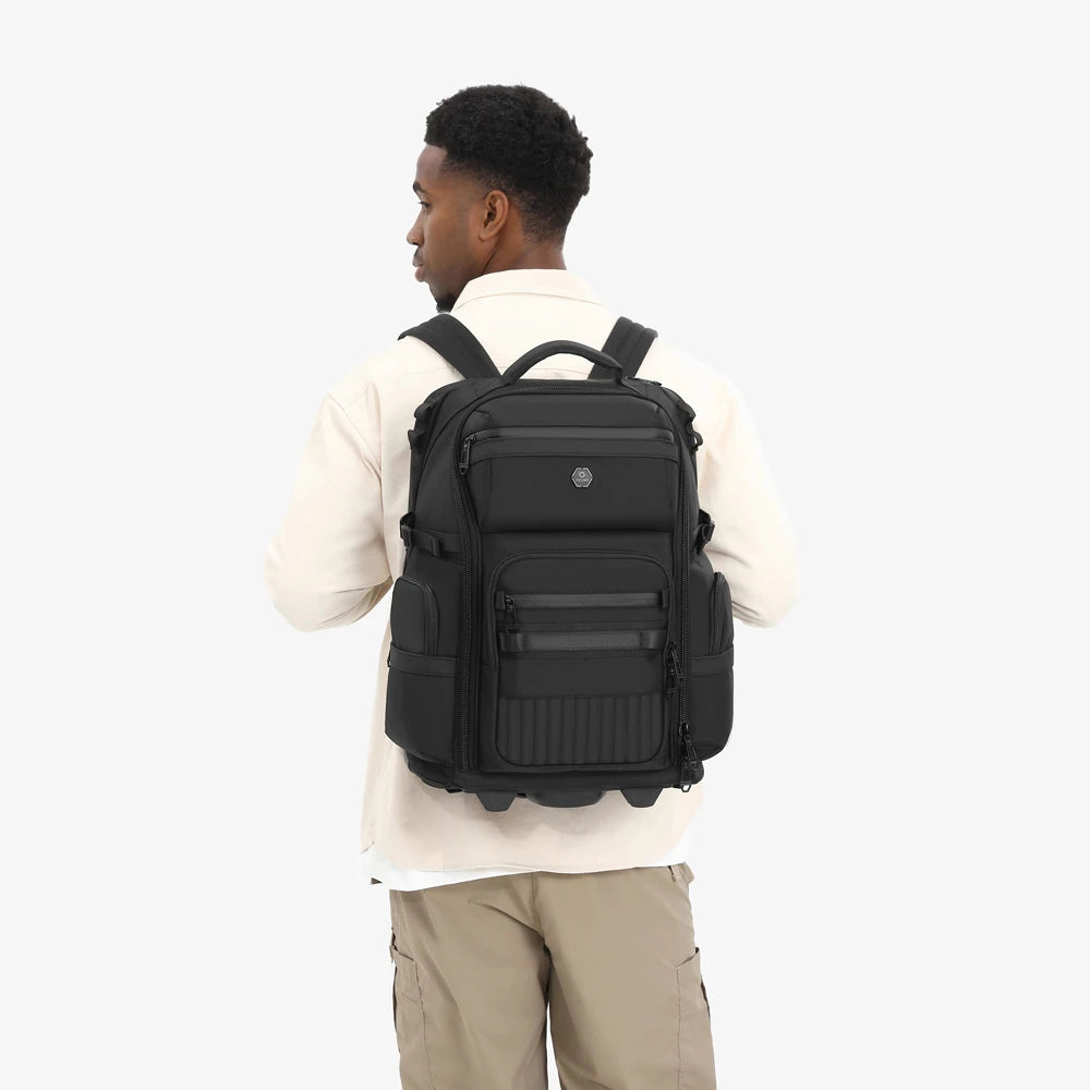 Ozuko 9820 Clear Laptop Backpack Travel Backpack Men Spirit Airlines Personal Item Bag Toiletry Bag Airline Approved Seat