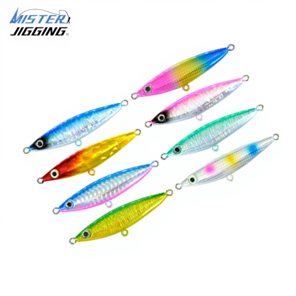 MISTER JIGGING  Fishing Jigs Metal Lure Casting Lure 30g 40g Artificial Bait Metal Lead Slow Pitch Jig Lure