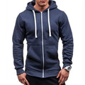 RNSHANGER Men's Full Zipper Jacket Hooded Sweatshirts Hip Hop Streetwear Loose Hoodies Harajuku Casual Long Sleeve Coat