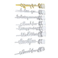 DIY Customized Design I Love You/Mr&Mrs/In Loving Memory Rose Sublimation Blank MDF Rose Sticker