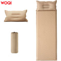 WOQI Durable PVC Waterproof Camping Mattress Sleeping Ultra Light Foldable 3 Season All Day Foam Backpacking Hiking Climbing