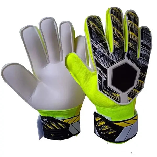 Football Goalie Gloves with Double Wrist Protection Custom Strong Grips Palms Thickened Latex Soccer Gloves