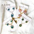 2022 Newest Non Tarnish Stainless Steel Jewelry Women Set Wholesale Gold Plated Stainless Steel Necklace with Earrings