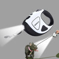 High Quality Nylon Retractable Dog Leash with Flashlight & Waste Bag Dispenser Fashionable Top Pet Lead Laser Logo Extendable