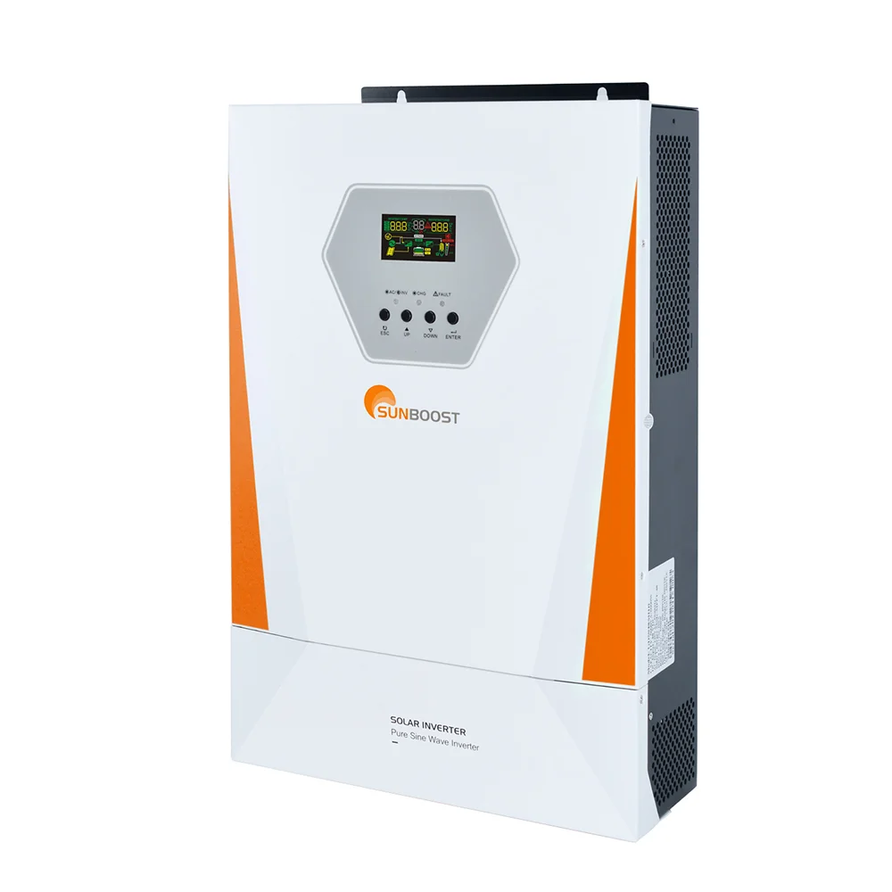 SUNBOOST 6.2kw Hybrid Solar Inverter Hybrid Grid Tied Inverter 3.6Kw 5.5Kw 6.2Kw 11Kw Solar Energy Storage Inverter