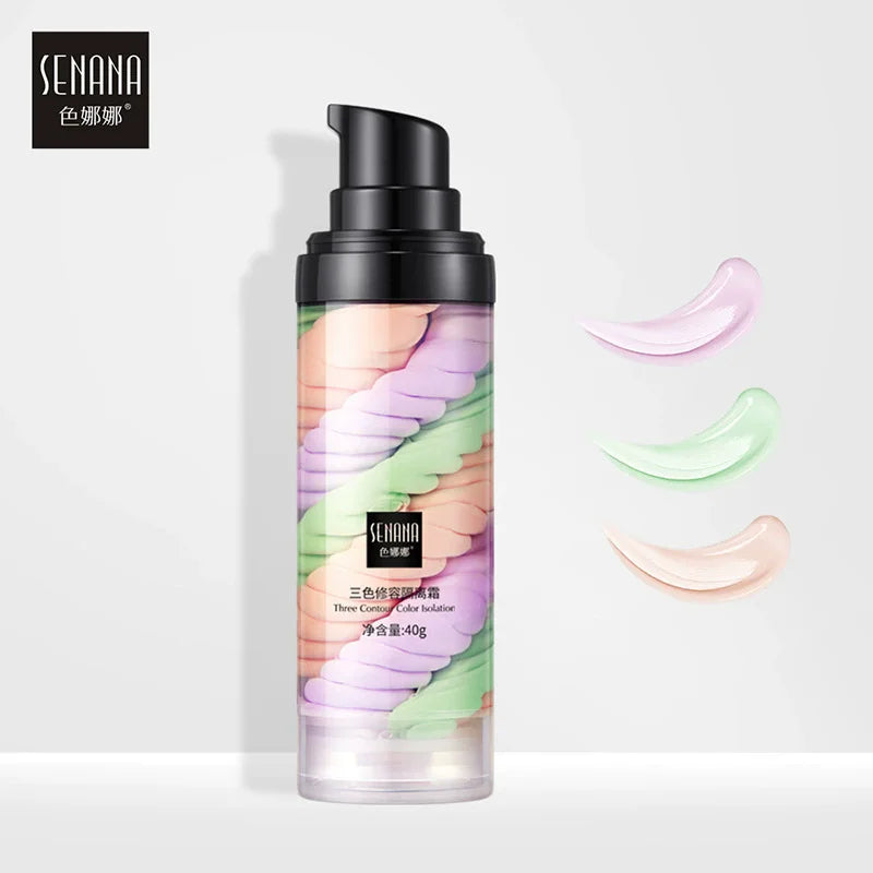 SENANA Hot Selling Natural Makeup Primer 3 Color Makeup Moisturizer BB Cream