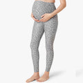 In Stock 2024 New Fashion High Quality Custom Printing Grey Leopard Pregnancy Pants Sports Maternity Yoga Leggings for Women