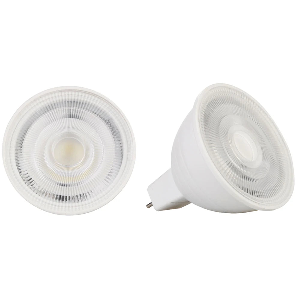 Dimmable GU10 7W 110-220V MR16 GU5.3 LED Spotlight 24 Beam Angle CRI 80 Warm White for Downlight Table Lamp