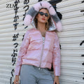 New Style Real Fox Fur Collar Hooded Down Jacket Reversible Down Coat Winter Down Jacket MegaBDM