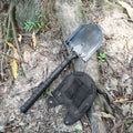 G15BR High Strength ABS Handle Carbon Steel Multi Purpose Survival Fixed Shovel Wild Trenching Tool Camping Spade Nylon Pouch