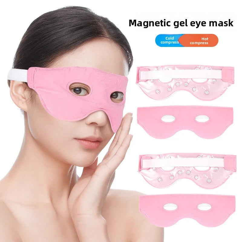 Magnetic Gel Eye Mask for Hot & Cold Compress-Hollow Cooling Ice Pack for Post-Surgery & Daily Eye Care