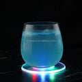Wholesale Classic Night Bar Party Light LED Pressure Drink Bottle Coasters Customized Acrylic EVA White RGB LED Lighting Cup