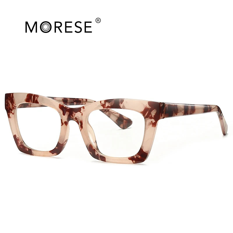 MORESE Hot Sale 2016 Custom Blue Light Computer Optical Glasses for Women Grey TR90 Full Rim Frame Material