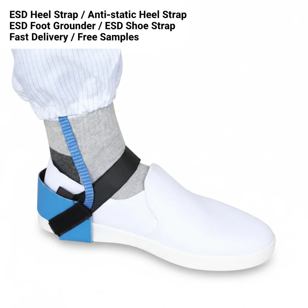 Adjustable Anti-Static Grounding Ankle Strap Cleanroom ESD Heel Strap Anti-static Heel Strap ESD Foot Grounder ESD Shoe Strap