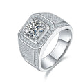 Wish Jewelry Low Moq Finely Processed Men Style Moissanite Mens Wedding Ring for Men Valentine'S Day