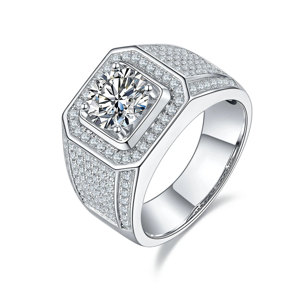 Wish Jewelry Low Moq Finely Processed Men Style Moissanite Mens Wedding Ring for Men Valentine'S Day