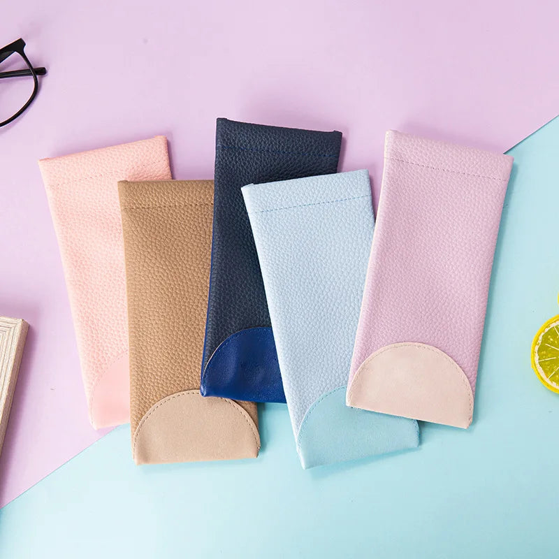 Luxury Bags Hard Glasses Pouches Sunglasses Soft Cloth Pouch for Eyewear Cases Bags Custom Bag Pocket Pu Pouches for Eyeglasses
