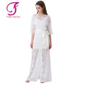 Fung 6023 6027 Custom Spandex +polyester Nightgown Luxury Women Ladies Sleepwear for Leisure Wear