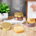 Clear 10oz Round PET Plastic Jars Empty Screw Cap Sealing for Face Cream and Loose Powder Available Plastic Bottles