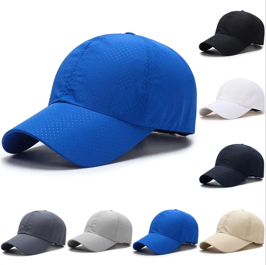 Couple Style Peaked Cap Wholesale Summer New Solid Color Sun Hat Outdoor Quick Dry Baseball Cap Custom Embroidery logo