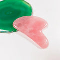 DIY New Design Rose Quartz Jade Roller Gua Sha With Great Price Rose Quartz Gua Sha