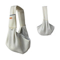 Custom Fashion Eco-friendly Crossbody Shoulder Bag for Dog Walking Includes Portable Poop Bag Dispenser Solid Square Zipper