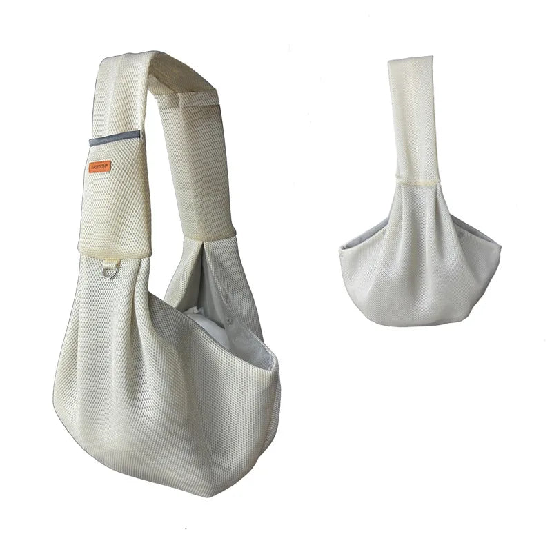 Custom Fashion Eco-friendly Crossbody Shoulder Bag for Dog Walking Includes Portable Poop Bag Dispenser Solid Square Zipper