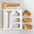 HY European Retro-Roman Column Patterns Silicone Fondant Mold