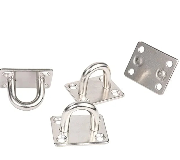 6/8mm Square Eye Plates Marine Grade 316 Stainless Steel Anchor Pad Eye Hook