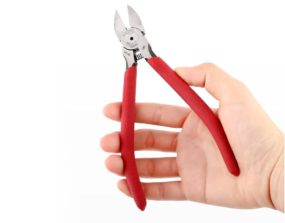 Red Plastic Diagonal Cutting Pliers 6-inch Hand Tool IviTC-22 Mini Wire Cutting Pliers 125mm