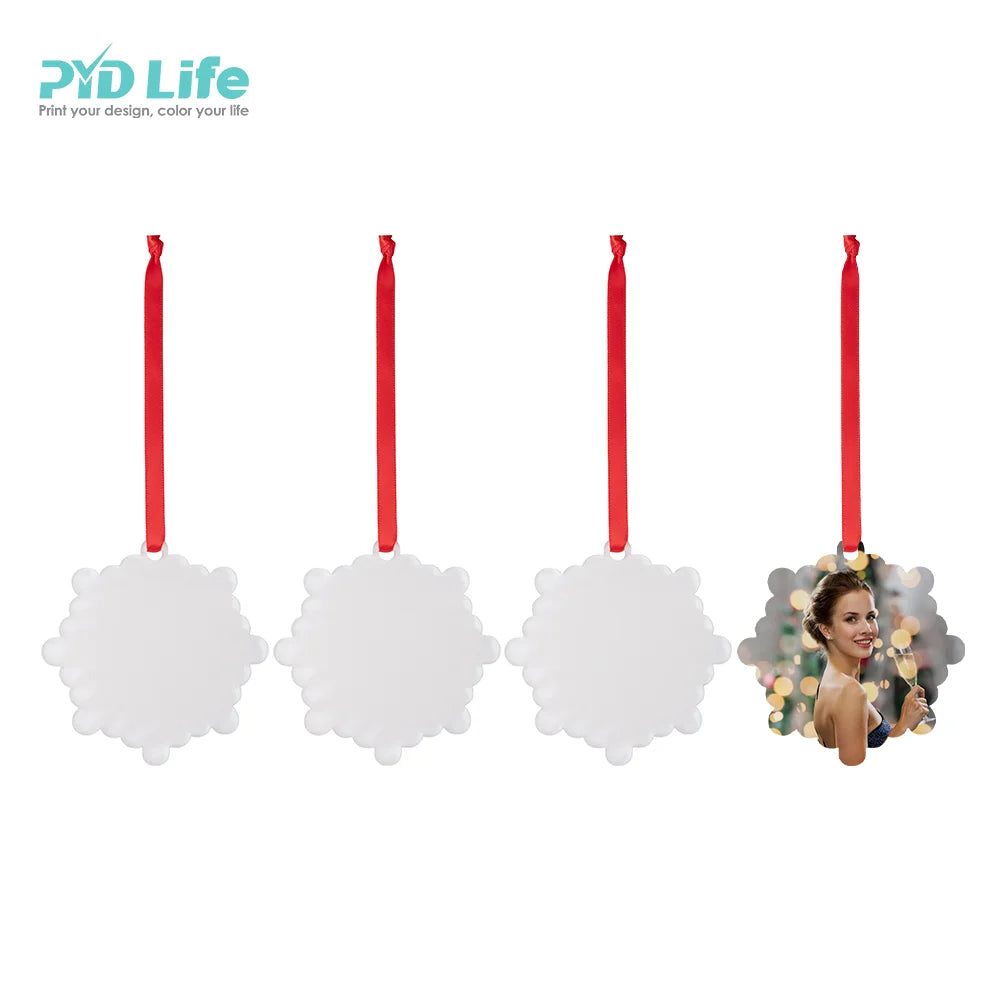 PYD Life 2025 Christmas XMAS Products Home Outdoor Tree Hanging Decoration Sublimation Acrylic Ornaments Blanks Supplies