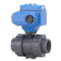 HGZK Actuator 1inch 2'' Plastic Motorized 12V DC24V 220V  Water Electrical Control Electric Chemical PPH PPR UPVC Ball Valve