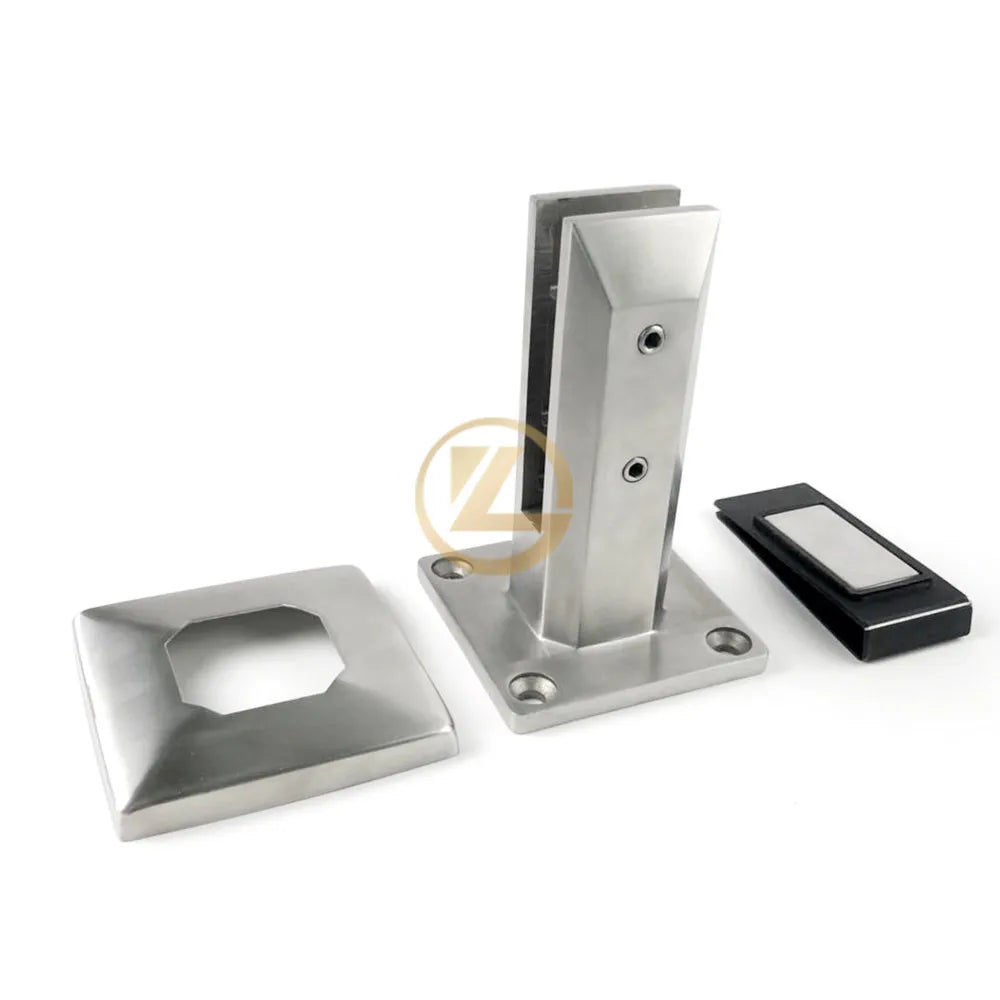 YL Modern Stainless Steel Railing Square Glass Balustrade Spigots Duplex 2205 for Villa Stair & Balcony DIY