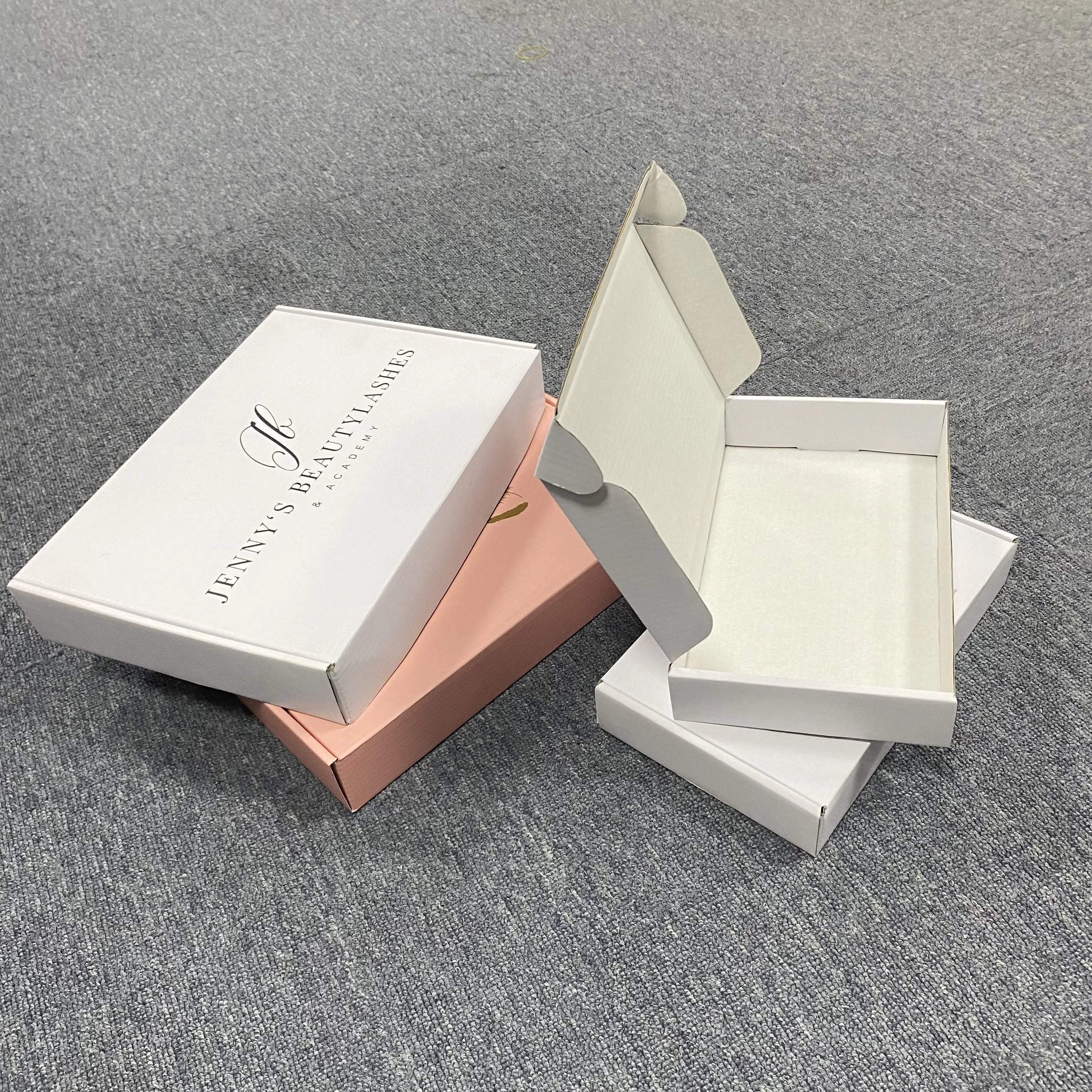 Recycled Shipping Mailer Box Custom Printed Kraft Corrugated Cardboard  Mailer Box With Logo for Gift Package