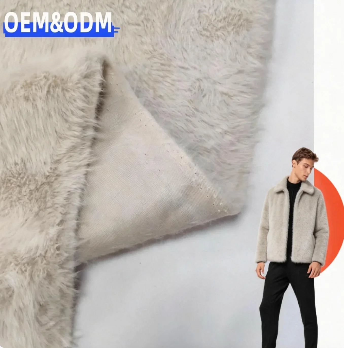 New Fashion 100%polyester Soft Plush Fleece Fabric for Fall and Winter Coat