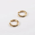 JOOLIM High End 18K Gold Plated Stainless Steel Chunky Irregular Octangle Hoop Huggie Earring Design Jewelry Wholesale