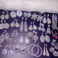 S925 Silver Needle Luxury Full Zircon Super Gorgeous Earrings Mix Shipping Crystal Women Vintage Hyperbole Rhinestone Earring