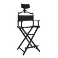Portable Makeup Chair Makeup Artist Director Chair High Seat Lightweight Aluminum Folding Chair