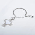 Custom Blank Sublimation Cross Pendant Photo Necklace