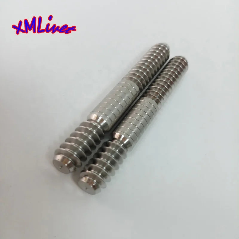 Xmlivet OD 9.3mm Billiards Pool Cue Joint Thread Insert Pin Stainless Steel 3/8-10 Male Joint Billiards Accessories