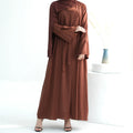 Premium Modest Islamic Clothing New Collection 2-Piece Abaya Set for Women Premium Linen Polyester Plus Size Muslims' Eid