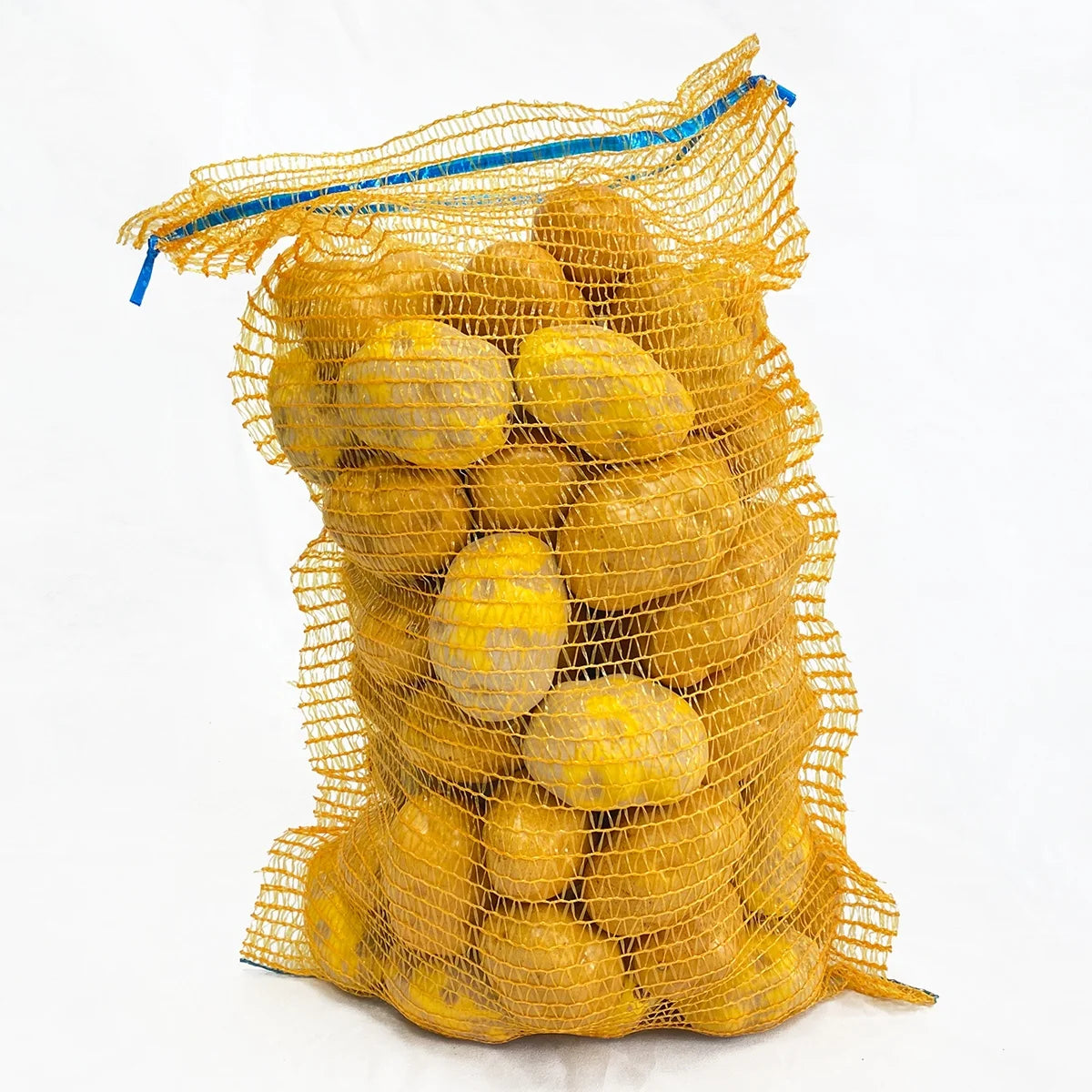 OMAI Onion Sack Potato Packaging PE Knitted Raschel Mesh Bag Drawstring Customizable Size Agriculture Use SGS/ISO9001 Certified