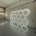 Honeycomb Hexagon LED Lights 6000K Daylight IP20 Portable for Commercial Garage & Workshop Lighting