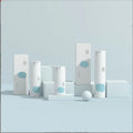 15 50ML Snap on Pump Head Vacuum Bottle Lotion Bottle Eye Cream Container Minimalist White