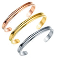 Hot Selling Custom Engraved Bangle Adjustable C Cuff Bracelet Bangle Stainless Steel Bangles