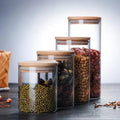 Eco-Friendly Food Grade Glass Jar with Lids Pantry Canister Storage Jars for Kitchen Party-Friendly