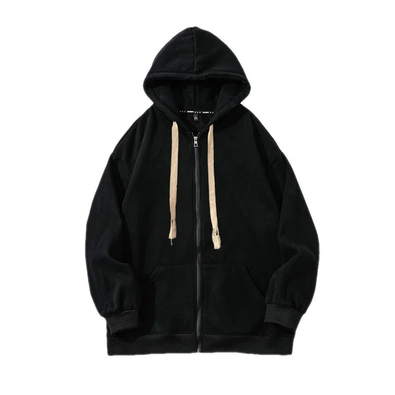Custom High Quality 100% Cotton Hoodie Blank Essentials Oversized Manufacturer Unisex Custom Full Zip up Hoodie